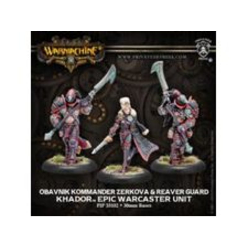 Privateer Press - Warmachine - Khador - Obavnik Kommander - Reaver Guard Epic Warcaster Unit - PIP 33102