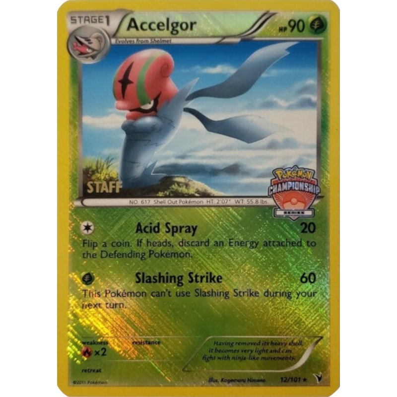 Accelgor (12/101) (Championship Series) (Staff) [Black & White: Noble Victories]