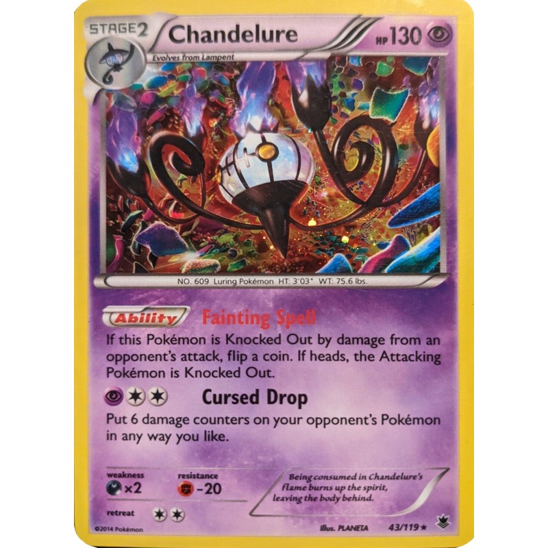Chandelure (43/119) (Cosmos Holo) [XY: Phantom Forces]
