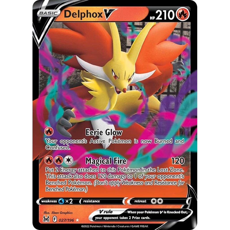 Delphox V (027/196) [Sword & Shield: Lost Origin]
