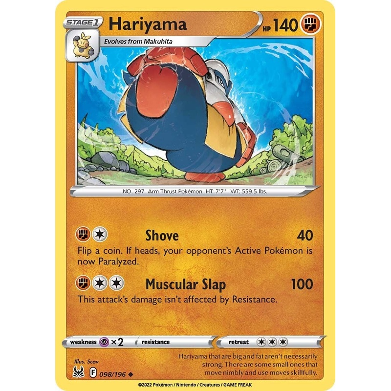 Hariyama (098/196) [Sword & Shield: Lost Origin]