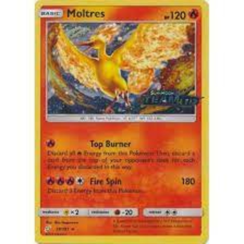 Moltres - 19/181 - Sun & Moon: Team Up - Stamped Promo