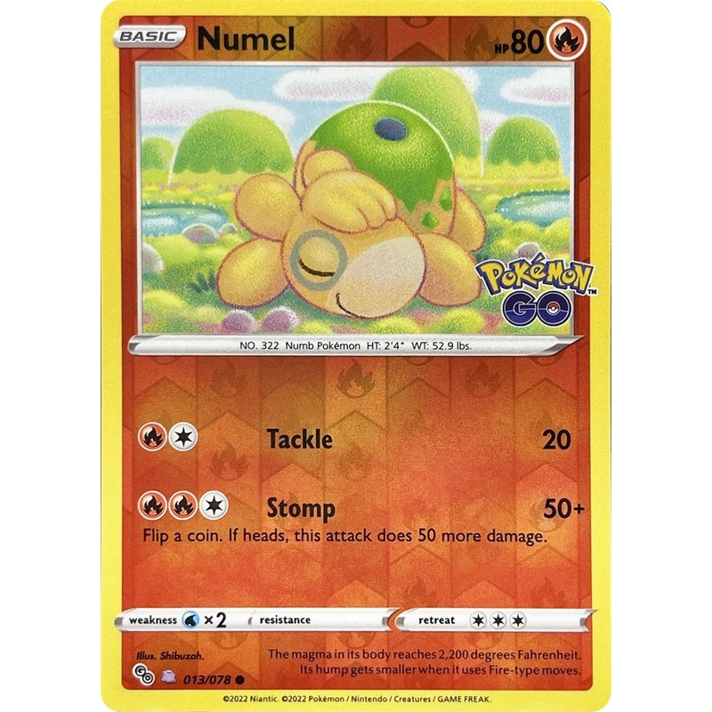 Numel (013/078) (Peelable Ditto) [Pokmon GO]