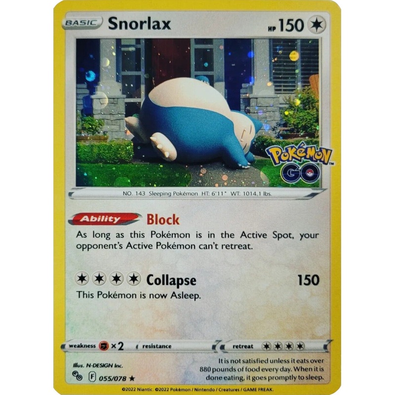 Snorlax (055/078) (Cosmos Holo) [Pokmon GO]