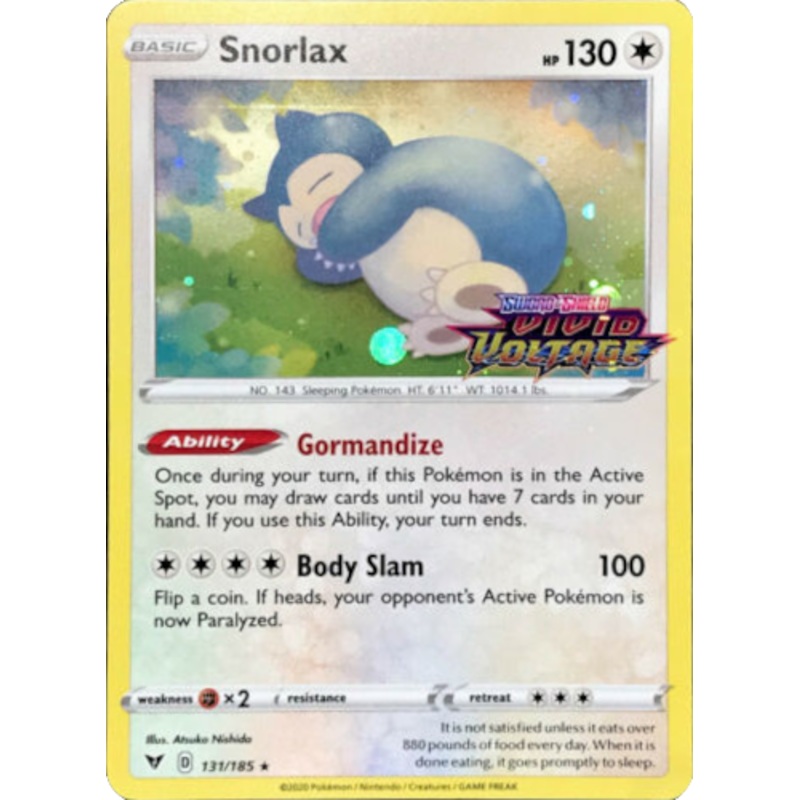 Snorlax (131/185) [Sword & Shield: Black Star Promos]