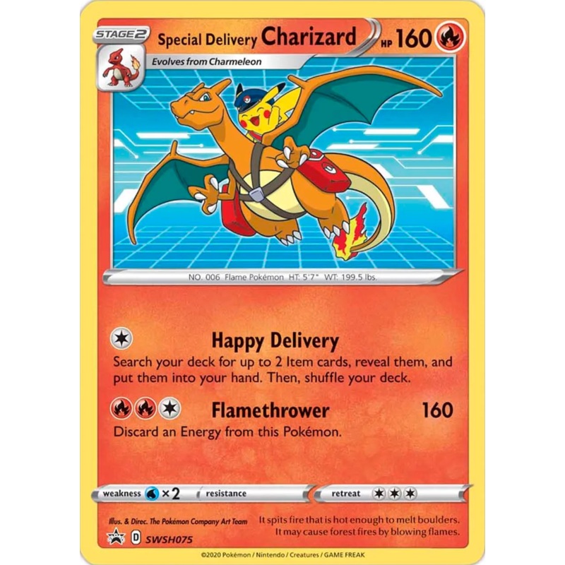Special Delivery Charizard (SWSH075) [Sword & Shield: Black Star Promos]