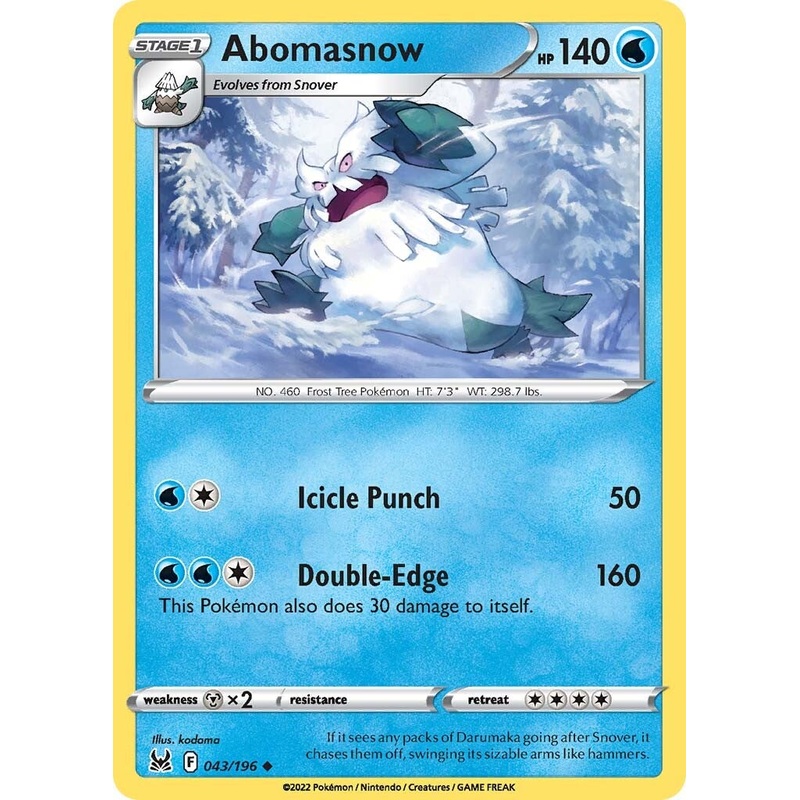 Abomasnow (043/196) [Sword & Shield: Lost Origin]