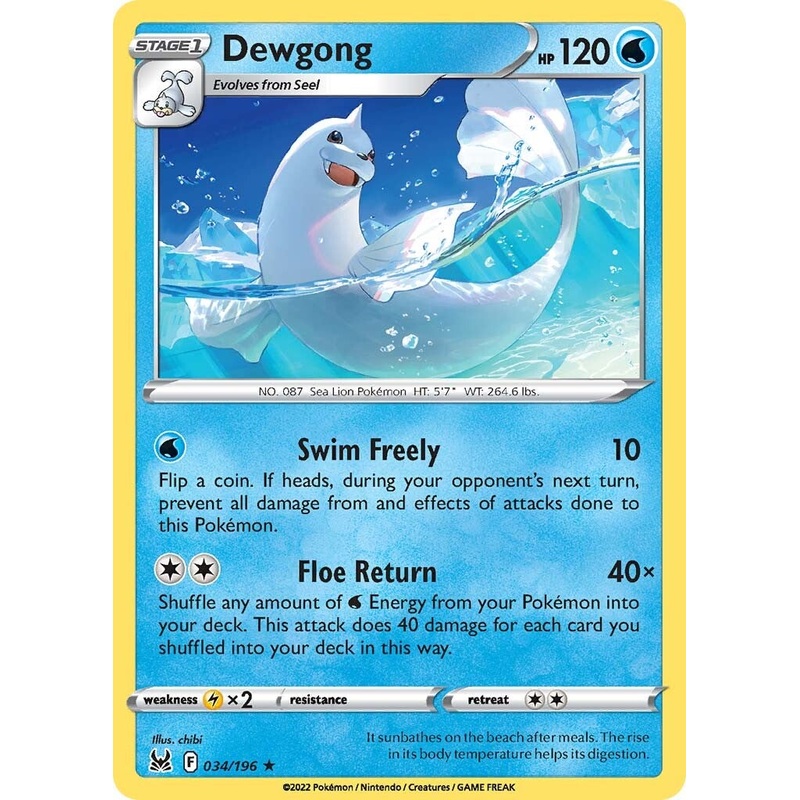 Dewgong (034/196) [Sword & Shield: Lost Origin]
