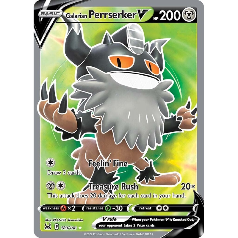 Galarian Perrserker V (183/196) [Sword & Shield: Lost Origin]