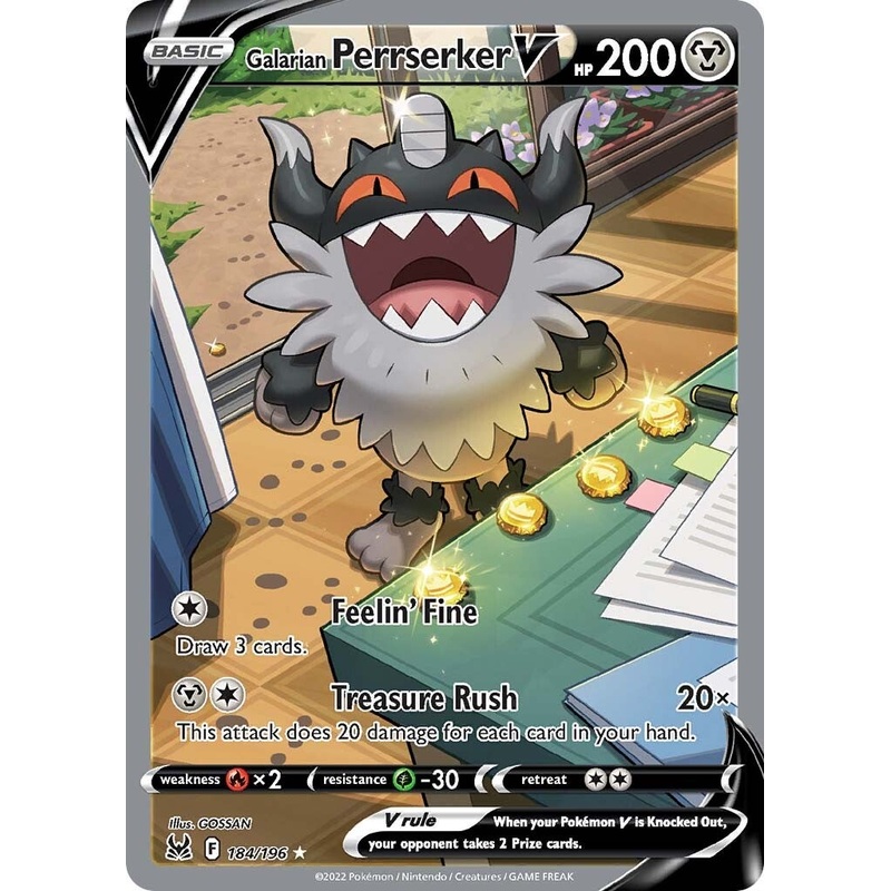 Galarian Perrserker V (184/196) [Sword & Shield: Lost Origin]