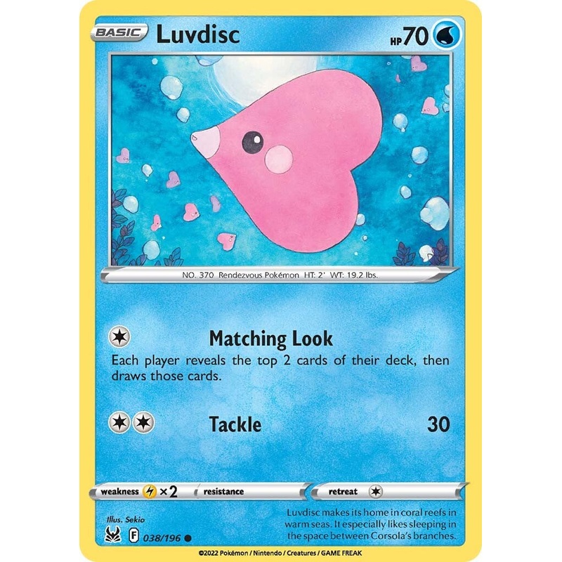 Luvdisc (038/196) [Sword & Shield: Lost Origin]