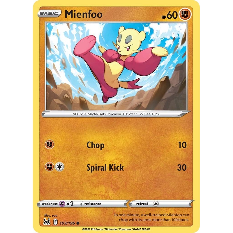 Mienfoo (103/196) [Sword & Shield: Lost Origin]