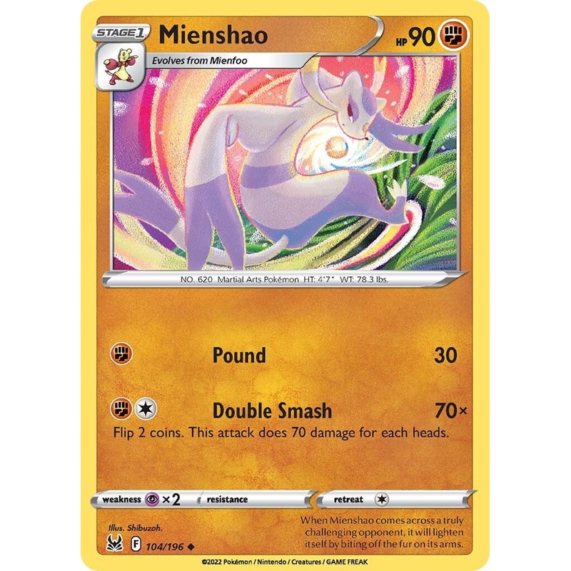 Mienshao (104/196) [Sword & Shield: Lost Origin]