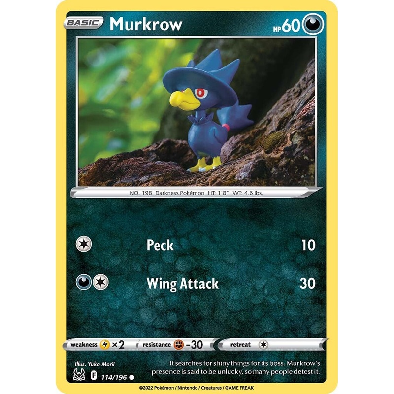 Murkrow (114/196) [Sword & Shield: Lost Origin]