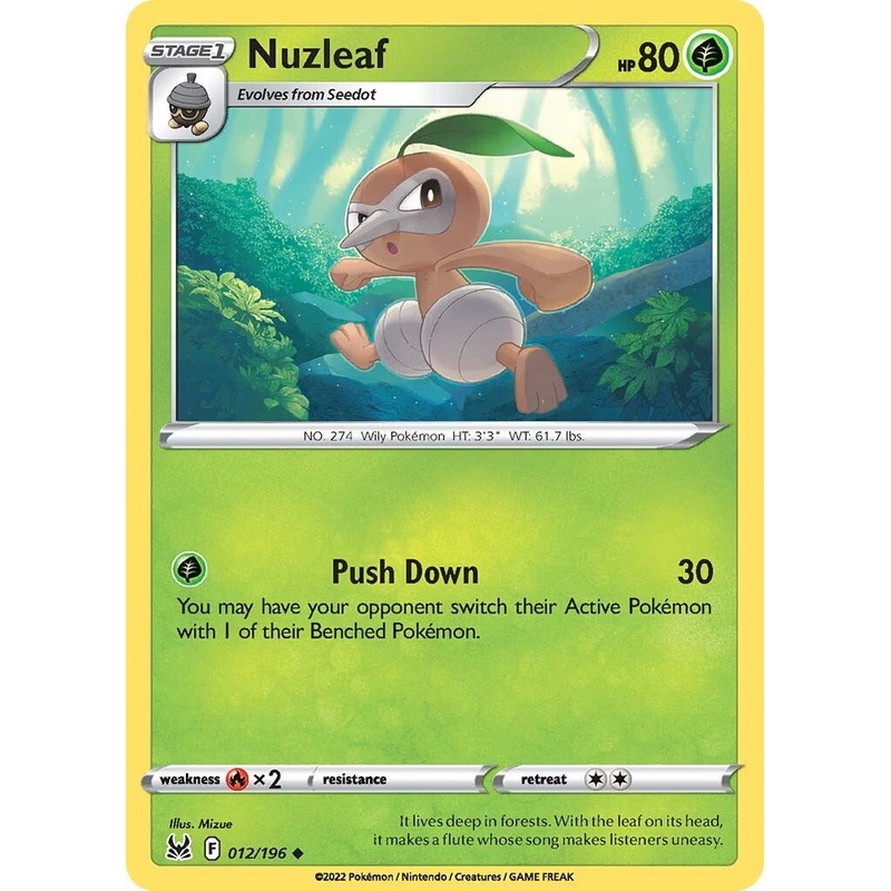 Nuzleaf (012/196) [Sword & Shield: Lost Origin]