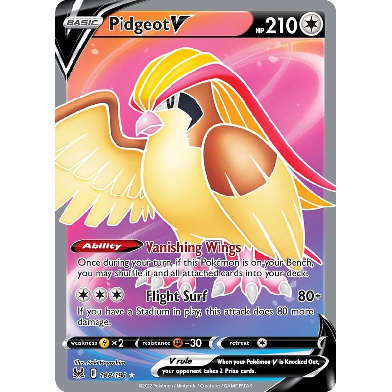 Pidgeot V (188/196) [Sword & Shield: Lost Origin]