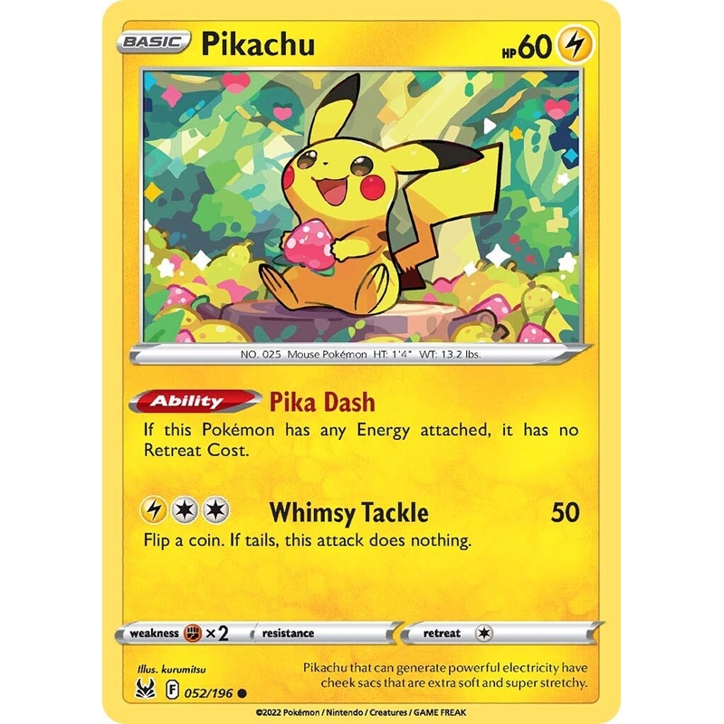 Pikachu (052/196) [Sword & Shield: Lost Origin]