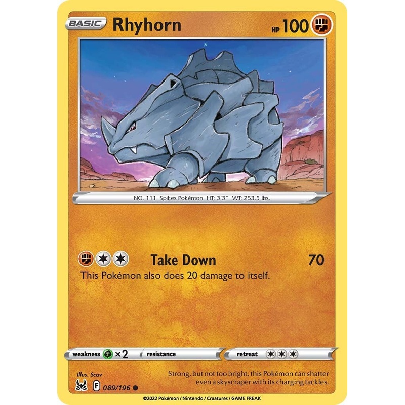Rhyhorn (089/196) [Sword & Shield: Lost Origin]