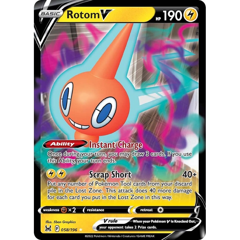 Rotom V (058/196) [Sword & Shield: Lost Origin]