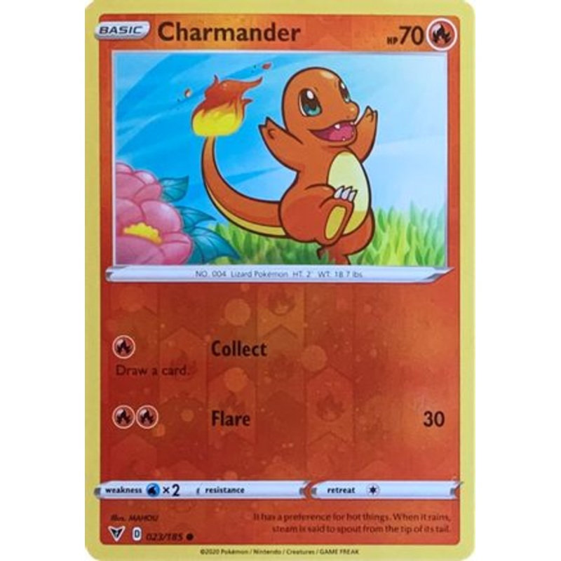 Charmander (023/185) (Reverse Cosmos Holo) [Sword & Shield: Vivid Voltage]