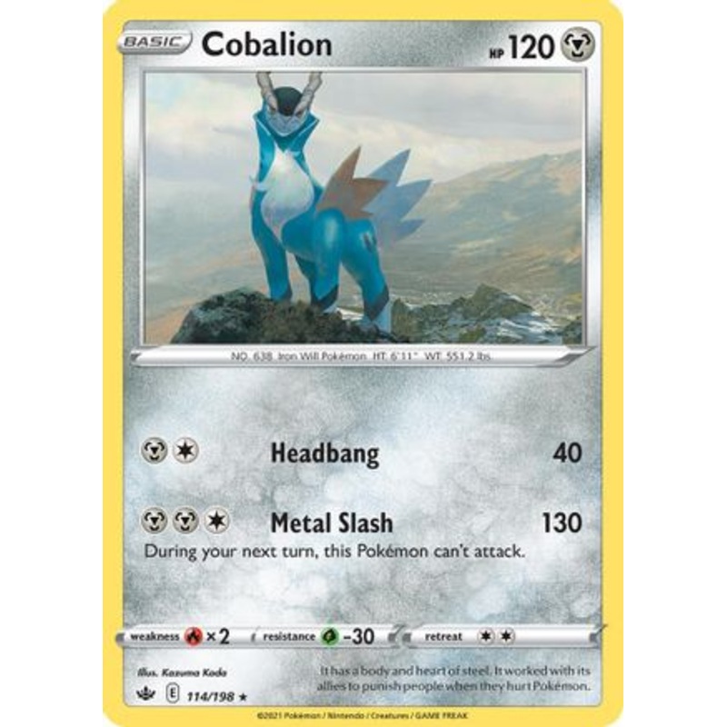 Cobalion (114/198) (Theme Deck Exclusive) [Sword & Shield: Chilling Reign]