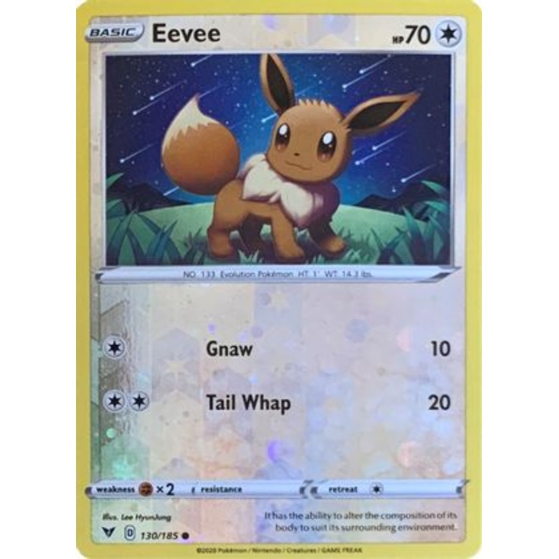 Eevee (130/185) (Reverse Cosmos Holo) [Sword & Shield: Vivid Voltage]