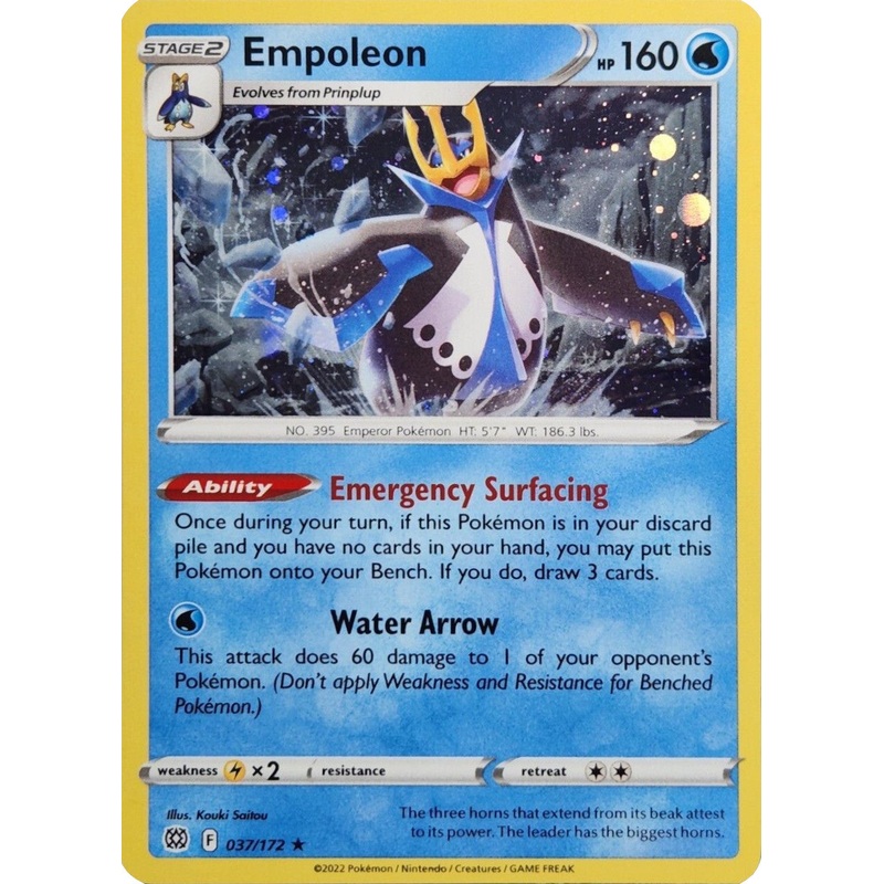 Empoleon (037/172) (Cosmos Holo) [Sword & Shield: Brilliant Stars]