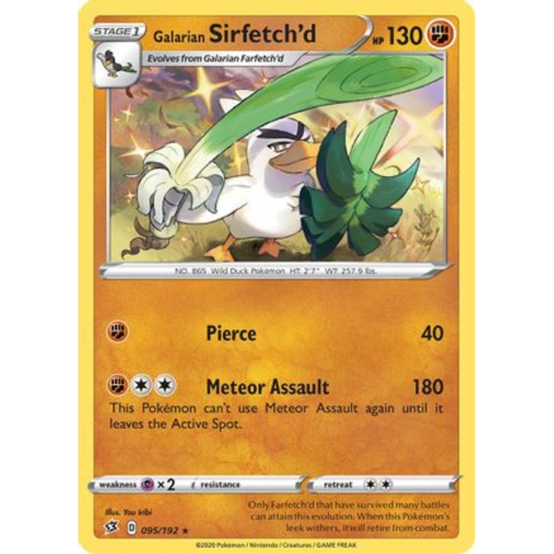 Galarian Sirfetch'd (095/192) (Theme Deck Exclusive) [Sword & Shield: Rebel Clash]