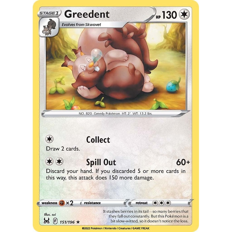 Greedent (151/196) [Sword & Shield: Lost Origin]