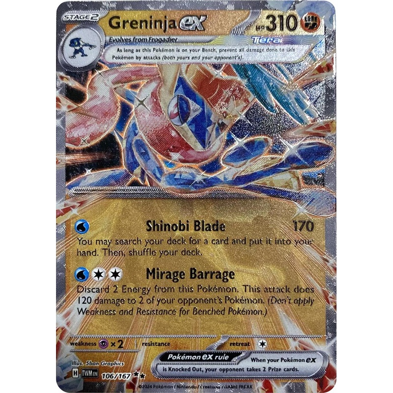Greninja ex (106/167) (GameStop Metal Card) [Miscellaneous Cards]