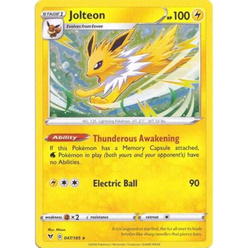 Jolteon (047/185) (Cosmos Holo) [Sword & Shield: Vivid Voltage]