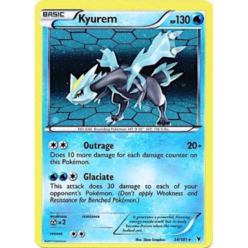Kyurem (34/101) (Cosmos Holo) [Black & White: Noble Victories]