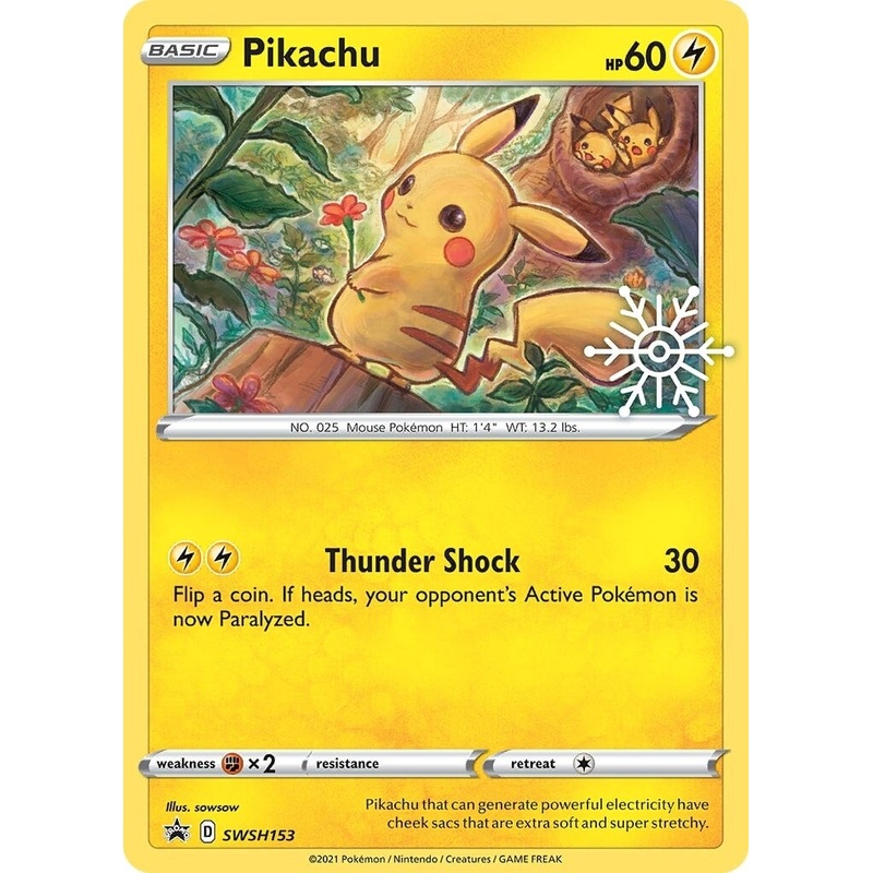 Pikachu (SWSH153) (Holiday Calendar) [Sword & Shield: Black Star Promos]