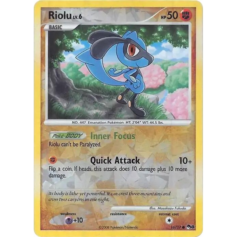 Riolu (016/017) (Cracked Ice Holo) [Miscellaneous Cards]