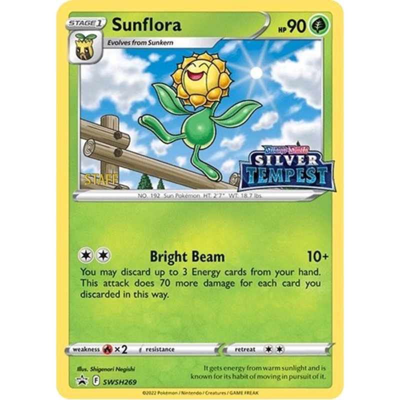 Sunflora (SWSH269) (Prerelease) (Staff) [Sword & Shield: Black Star Promos]