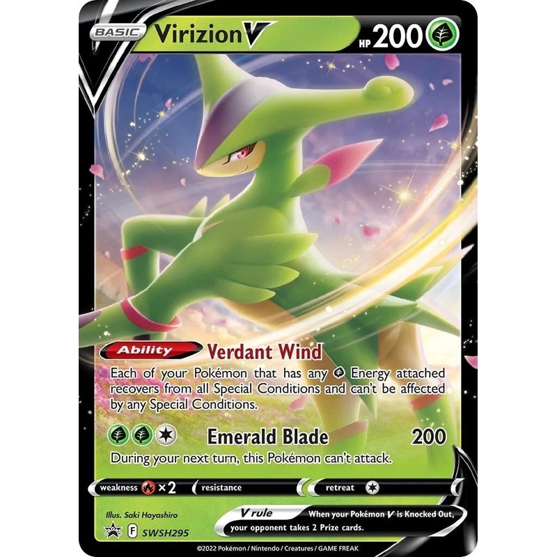 Virizion V (SWSH295) [Sword & Shield: Black Star Promos]