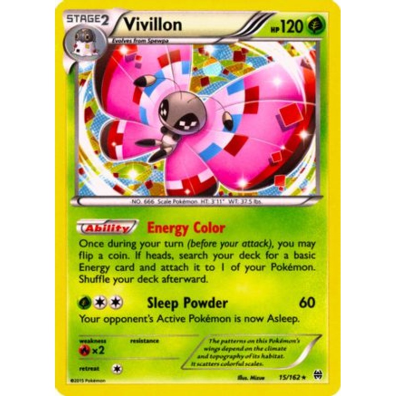 Vivillon (15/162) (Cosmos Holo) [XY: BREAKthrough]