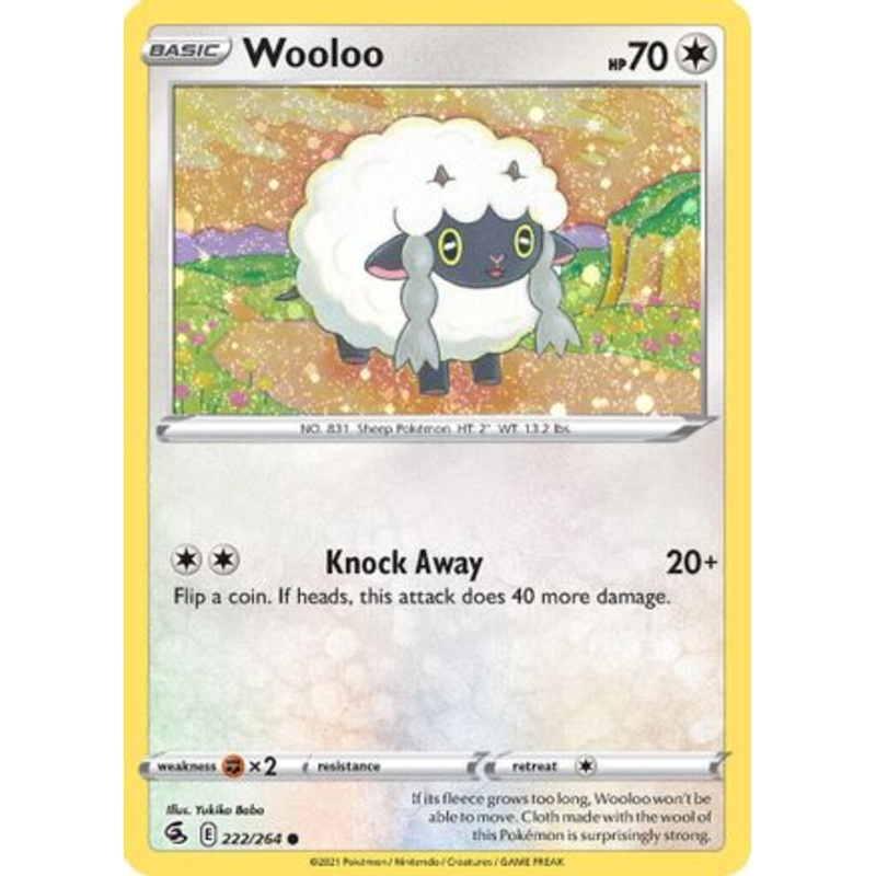 Wooloo (222/264) (Cosmos Holo) [Sword & Shield: Fusion Strike]