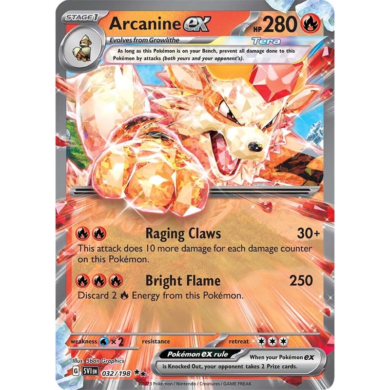 Arcanine ex (032/198) [Scarlet & Violet: Base Set]