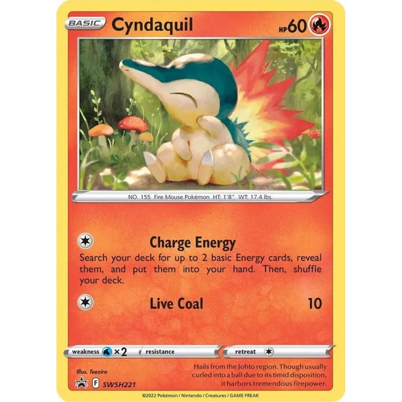 Cyndaquil (SWSH221) (Cosmos Holo) [Sword & Shield: Black Star Promos]