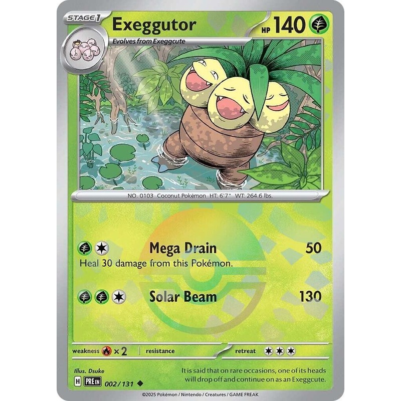 Exeggutor (002/131) (Poke Ball Pattern) [Scarlet & Violet: Prismatic Evolutions]