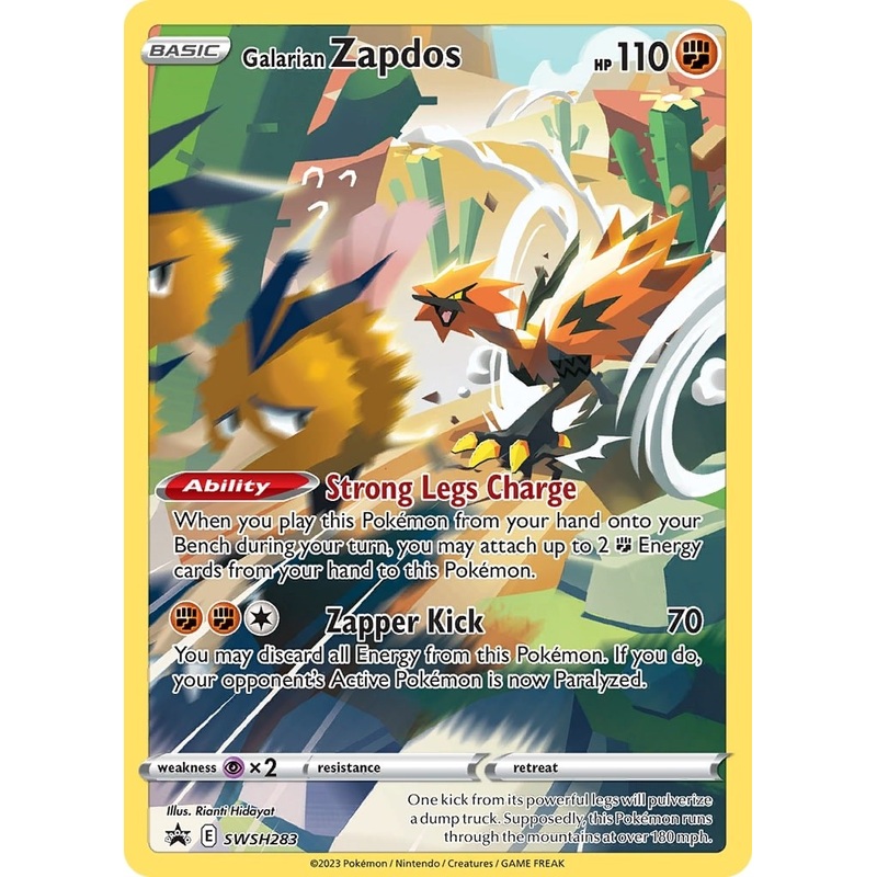 Galarian Zapdos (SWSH283) [Sword & Shield: Black Star Promos]