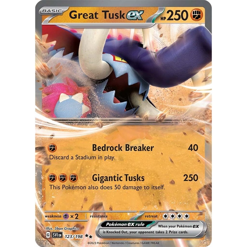 Great Tusk ex (123/198) [Scarlet & Violet: Base Set]