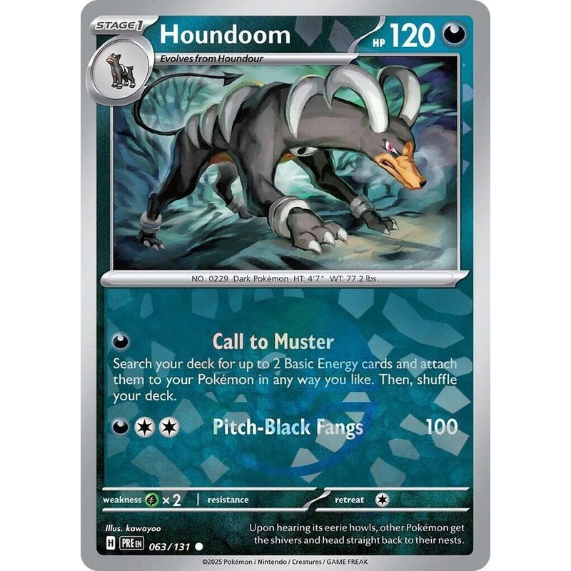 Houndoom (063/131) (Poke Ball Pattern) [Scarlet & Violet: Prismatic Evolutions]
