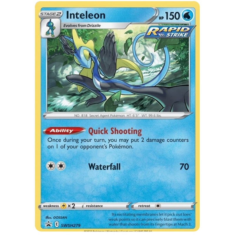 Inteleon (SWSH279) [Sword & Shield: Black Star Promos]