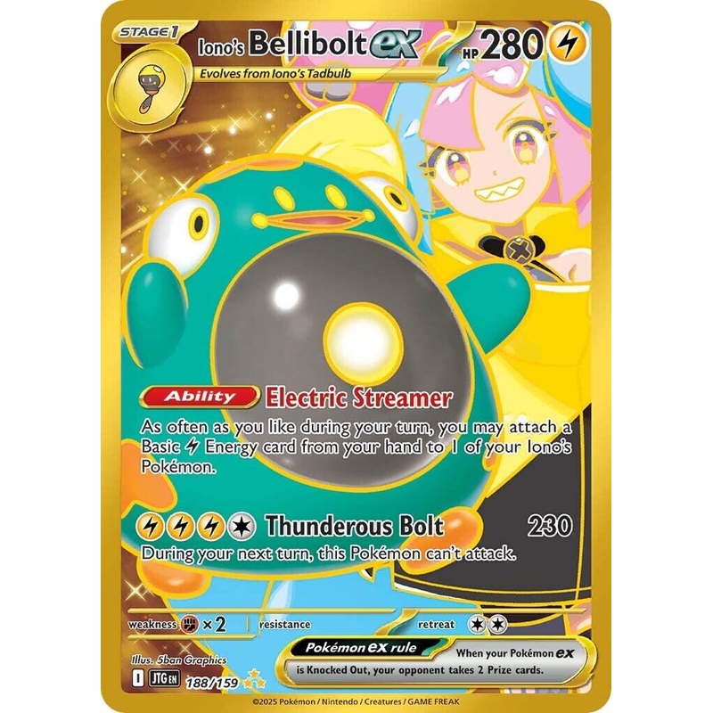 Iono's Bellibolt ex (188/159) [Scarlet & Violet: Journey Together]