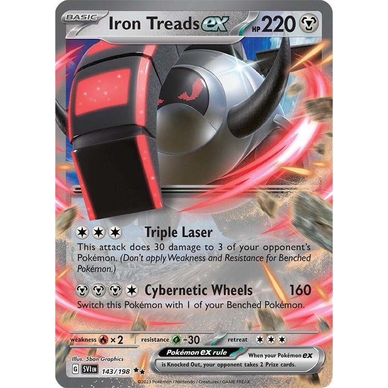Iron Treads ex (143/198) [Scarlet & Violet: Base Set]