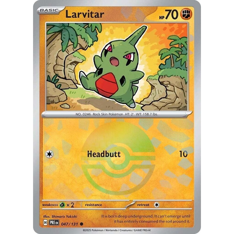 Larvitar (047/131) (Poke Ball Pattern) [Scarlet & Violet: Prismatic Evolutions]