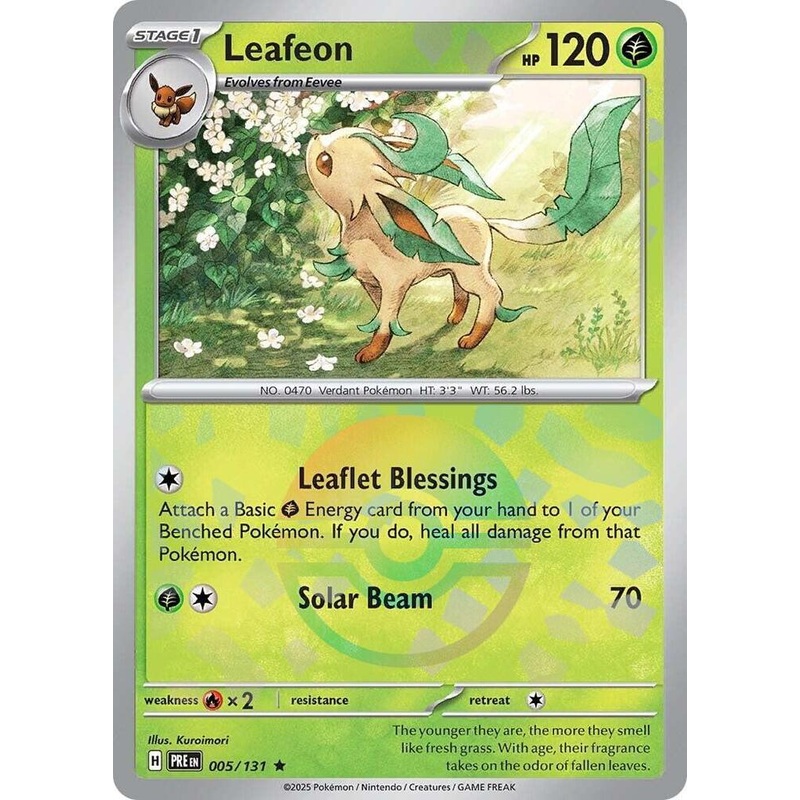 Leafeon (005/131) (Poke Ball Pattern) [Scarlet & Violet: Prismatic Evolutions]