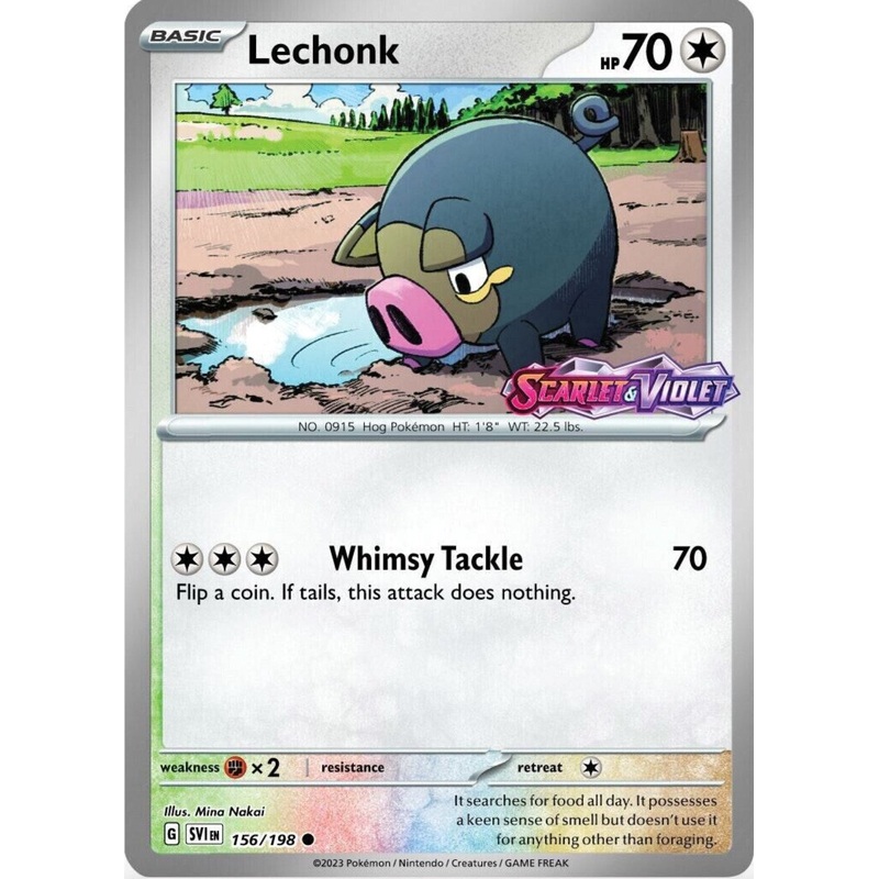 Lechonk (156/198) (Best Buy Promo) [Scarlet & Violet: Base Set]